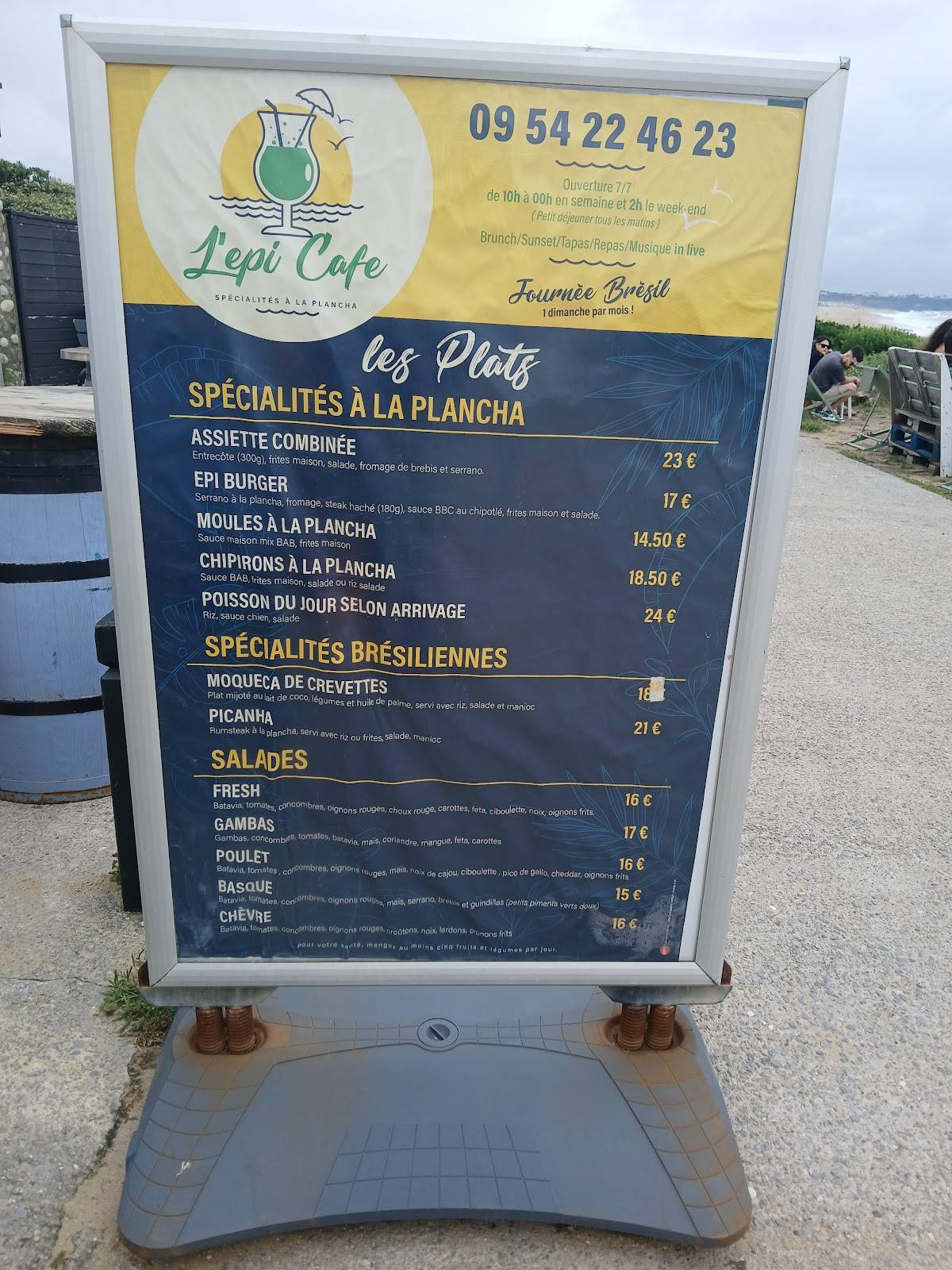 Menu de L'Épi Café