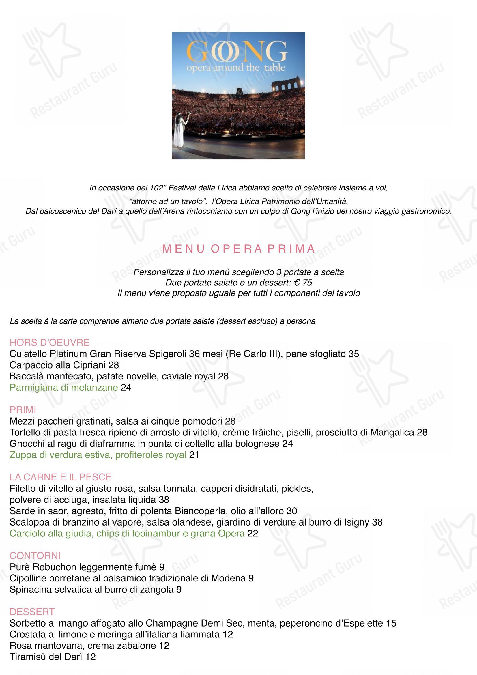 Menu di L'Evangelista Ristorante & Enoteca