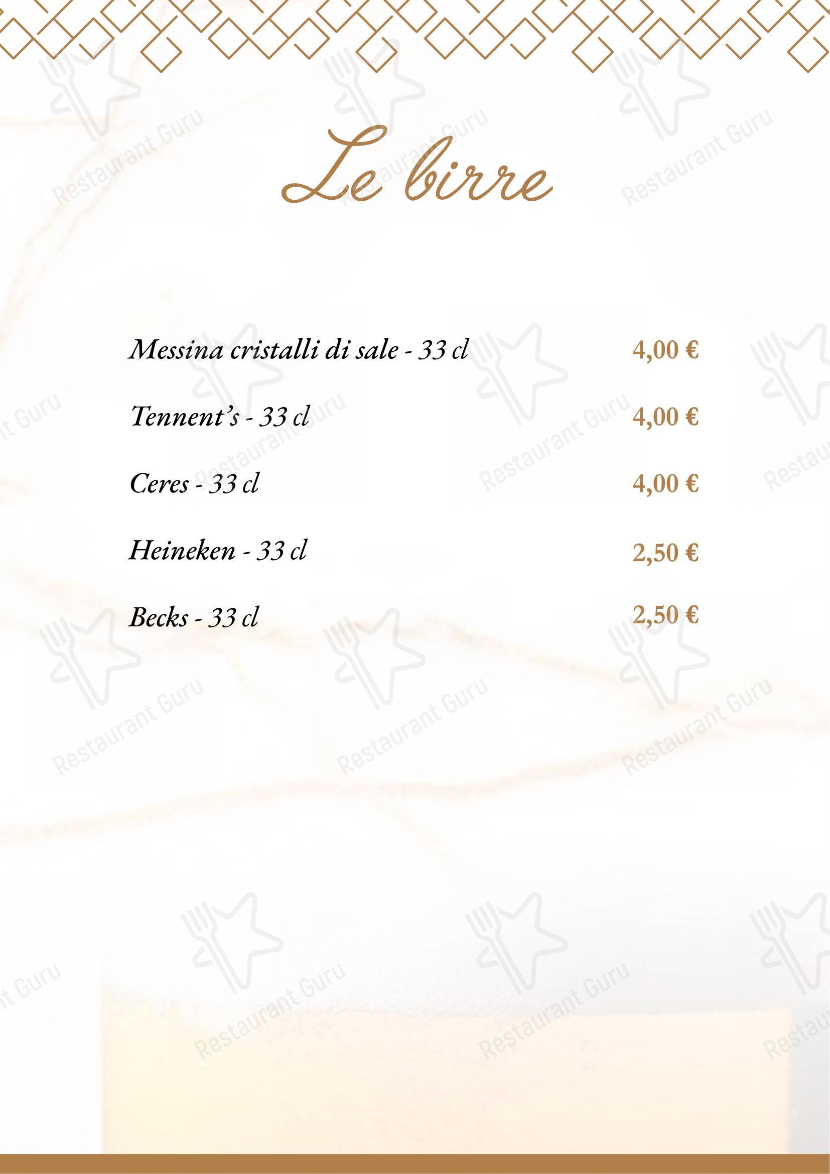 LIBERTY - Bar - Gastronomia - Pizzeria - Pasticceria in Bagheria - 菜单
