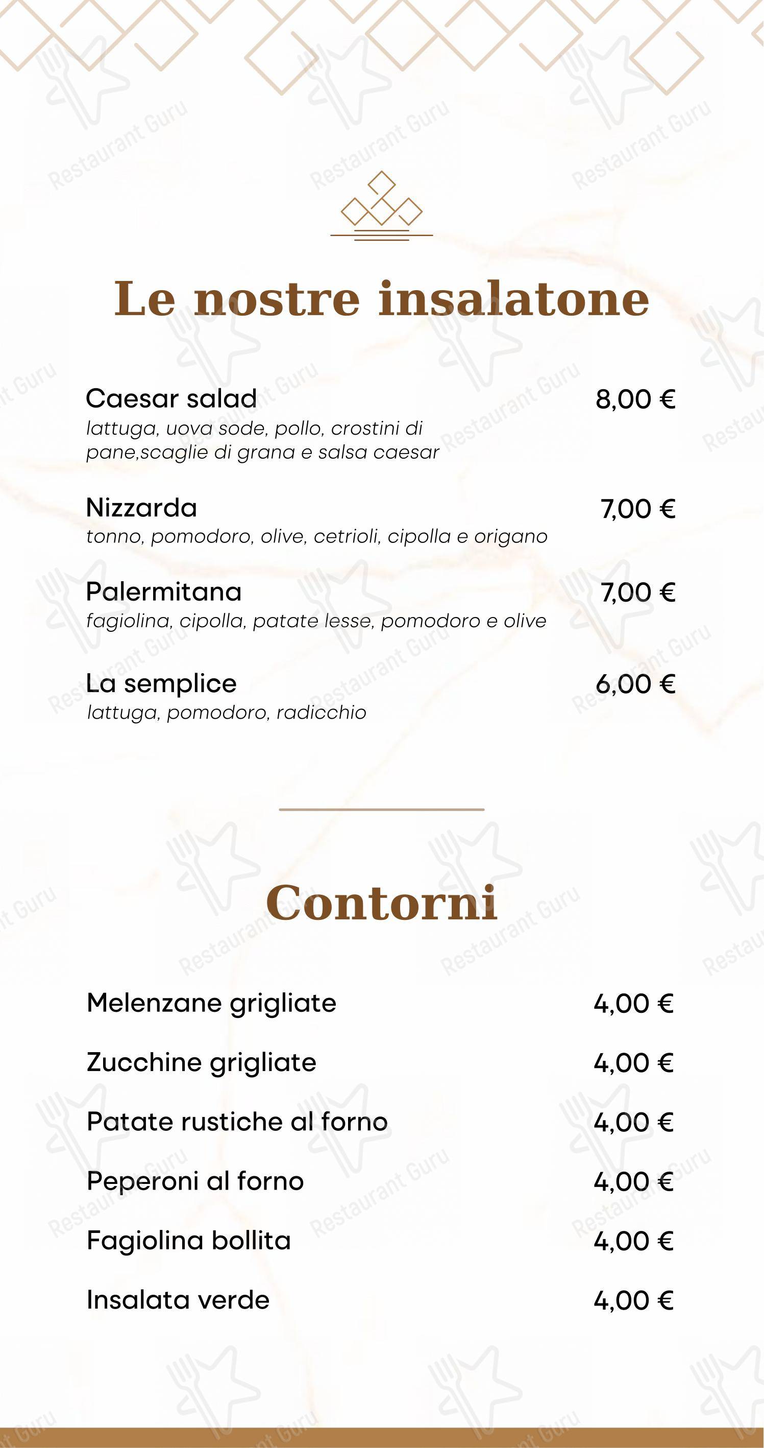 Menu per LIBERTY - Bar - Gastronomia - Pizzeria - Pasticceria pub & bar