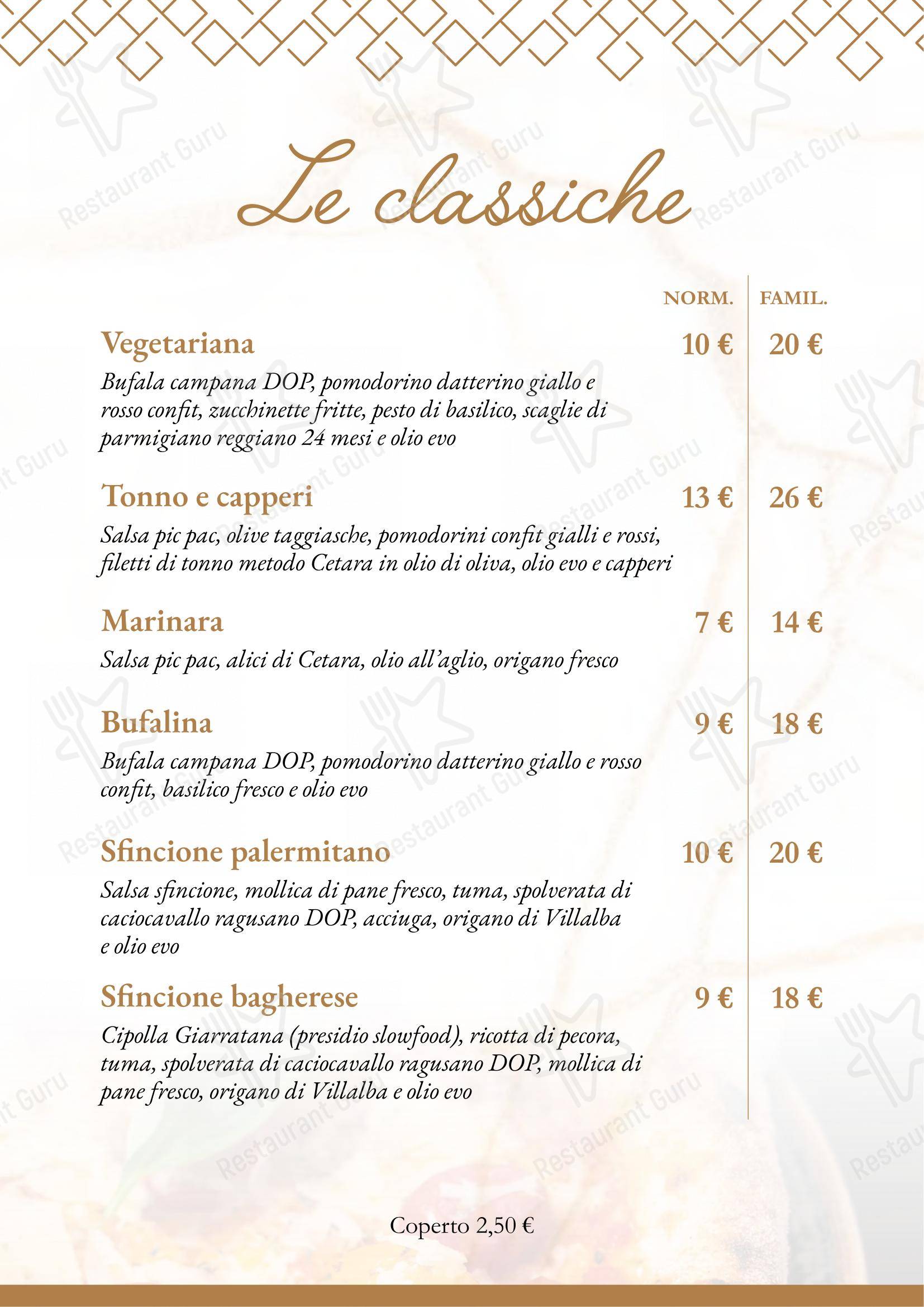 LIBERTY - Bar - Gastronomia - Pizzeria - Pasticceria in Bagheria - 菜单