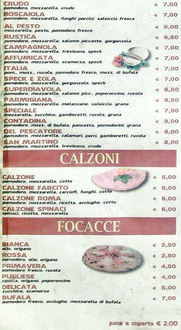 Menu di Ristorante L'Imperadore 