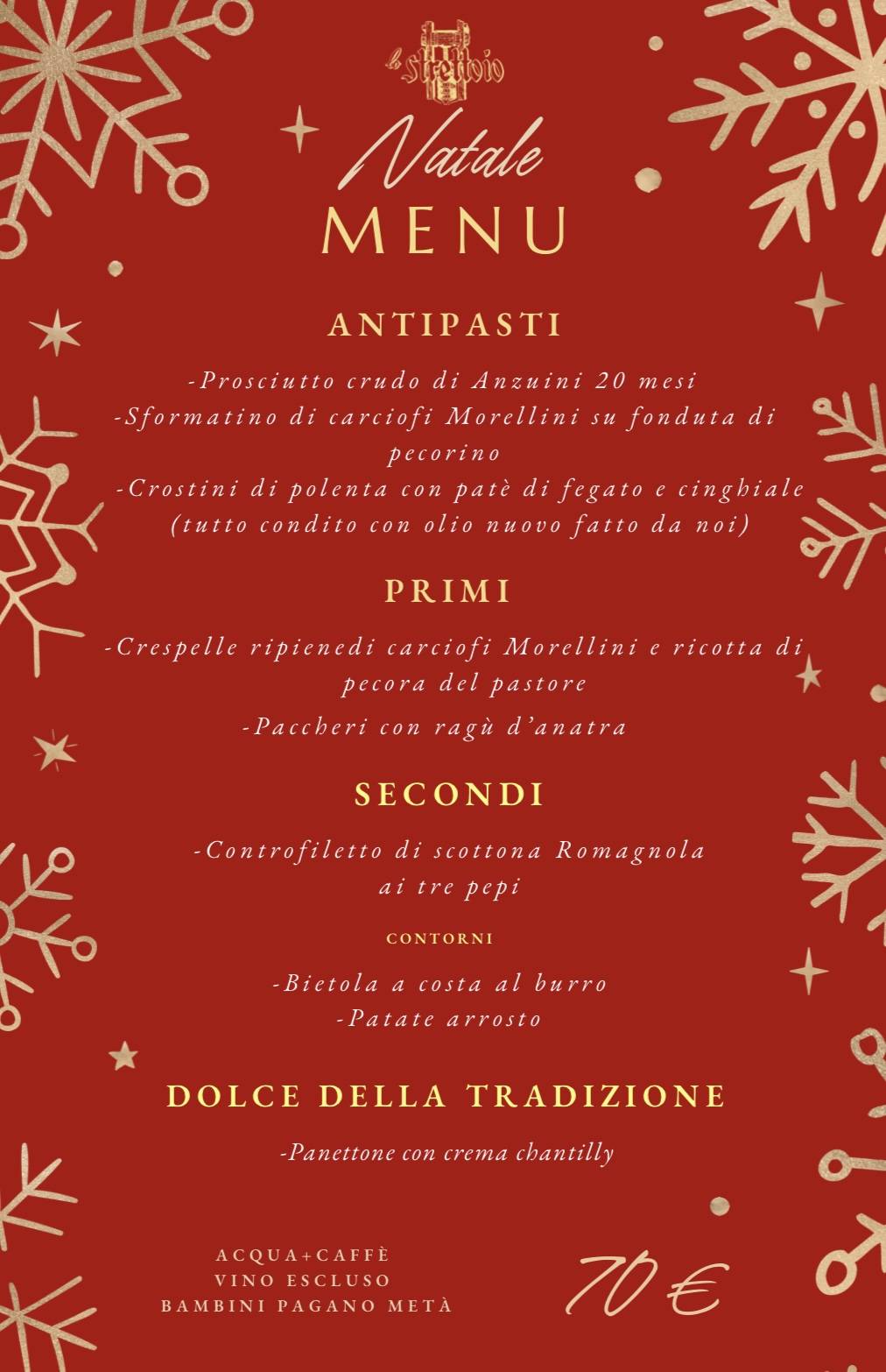 Menu di LO STRETTOIO FIRENZE 