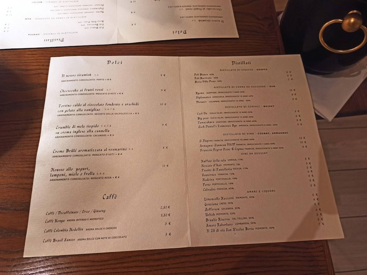 Menu di La Botte di Ferro Fish & Sushi 