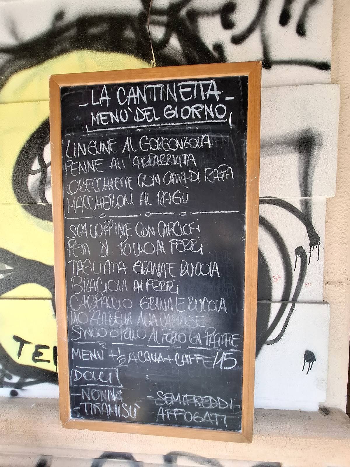 Menu di La Cantinetta 