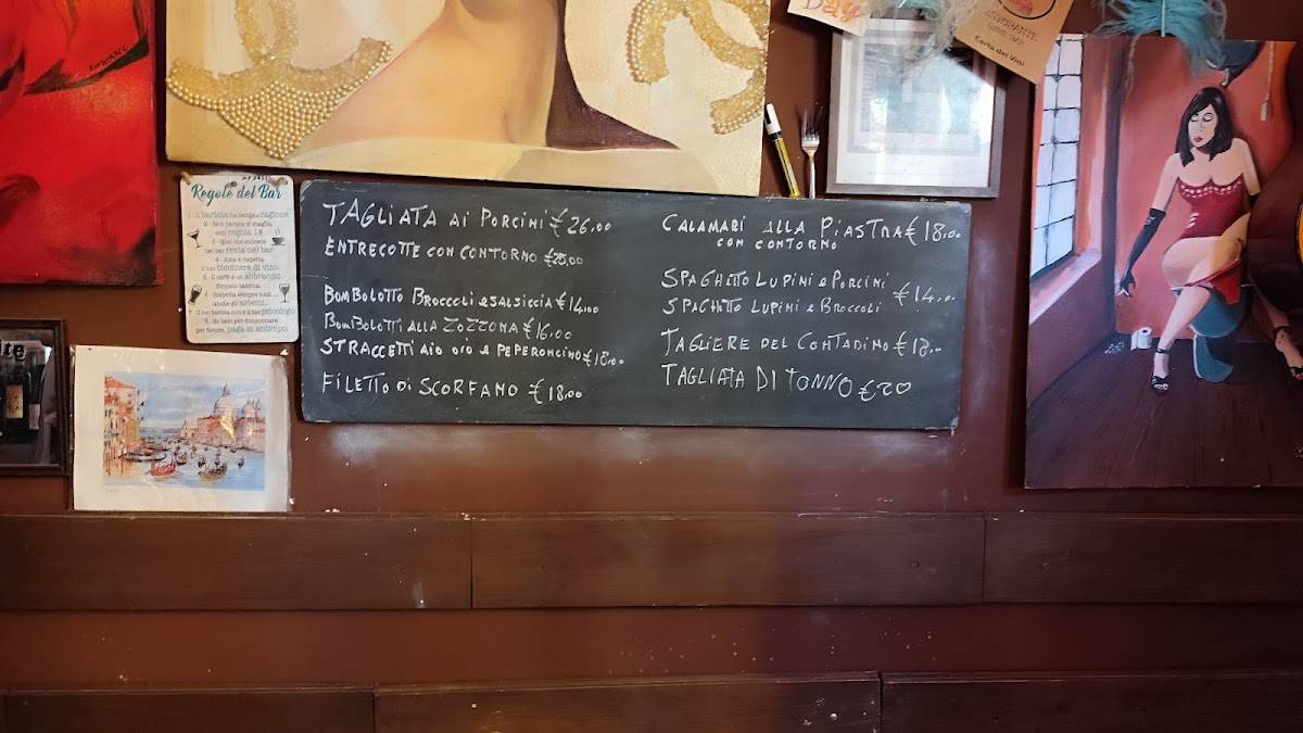 Menu di La Fata Turchina 