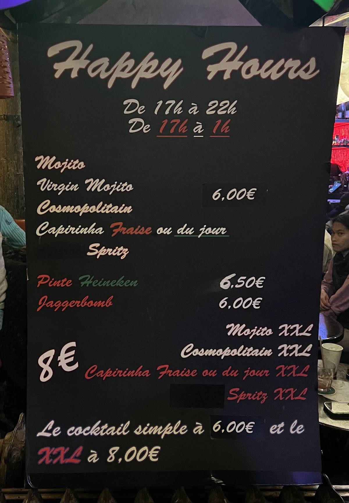 Menu de La Java
