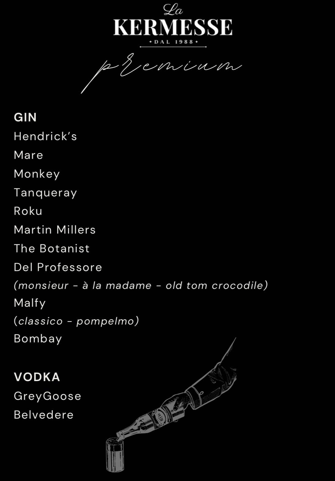 Menu di La Kermesse 