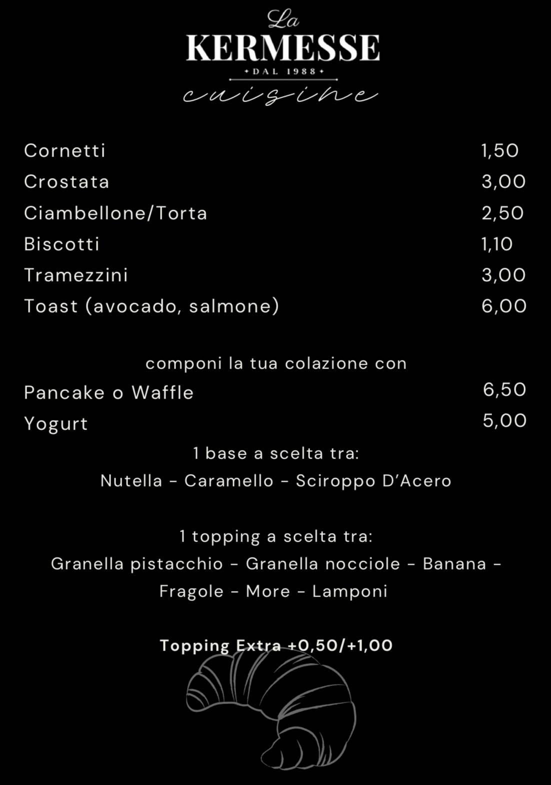 Menu di La Kermesse 