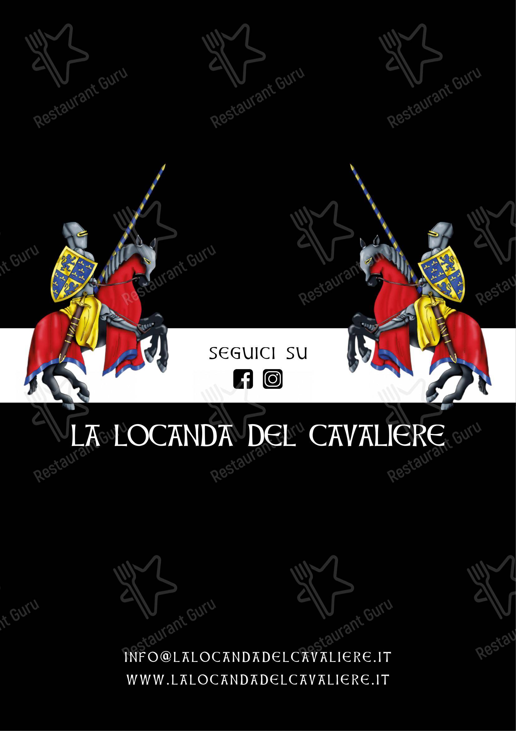 Menu di La Locanda Del Cavaliere - Menu