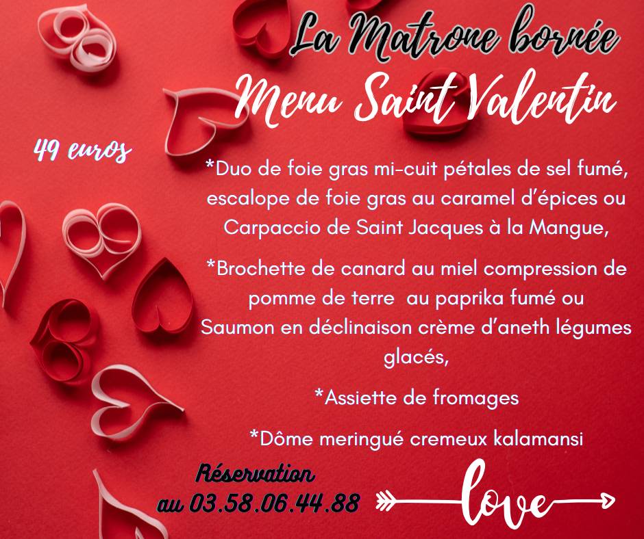 Menu de La Matrone Bornée