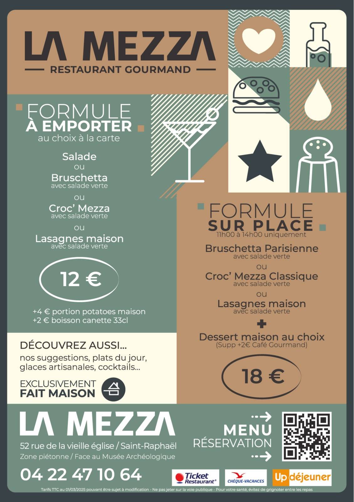 Menu de La Mezza