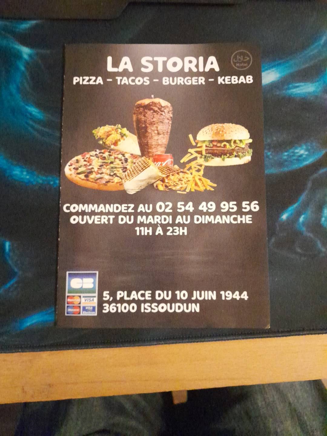 Menu de La Storia