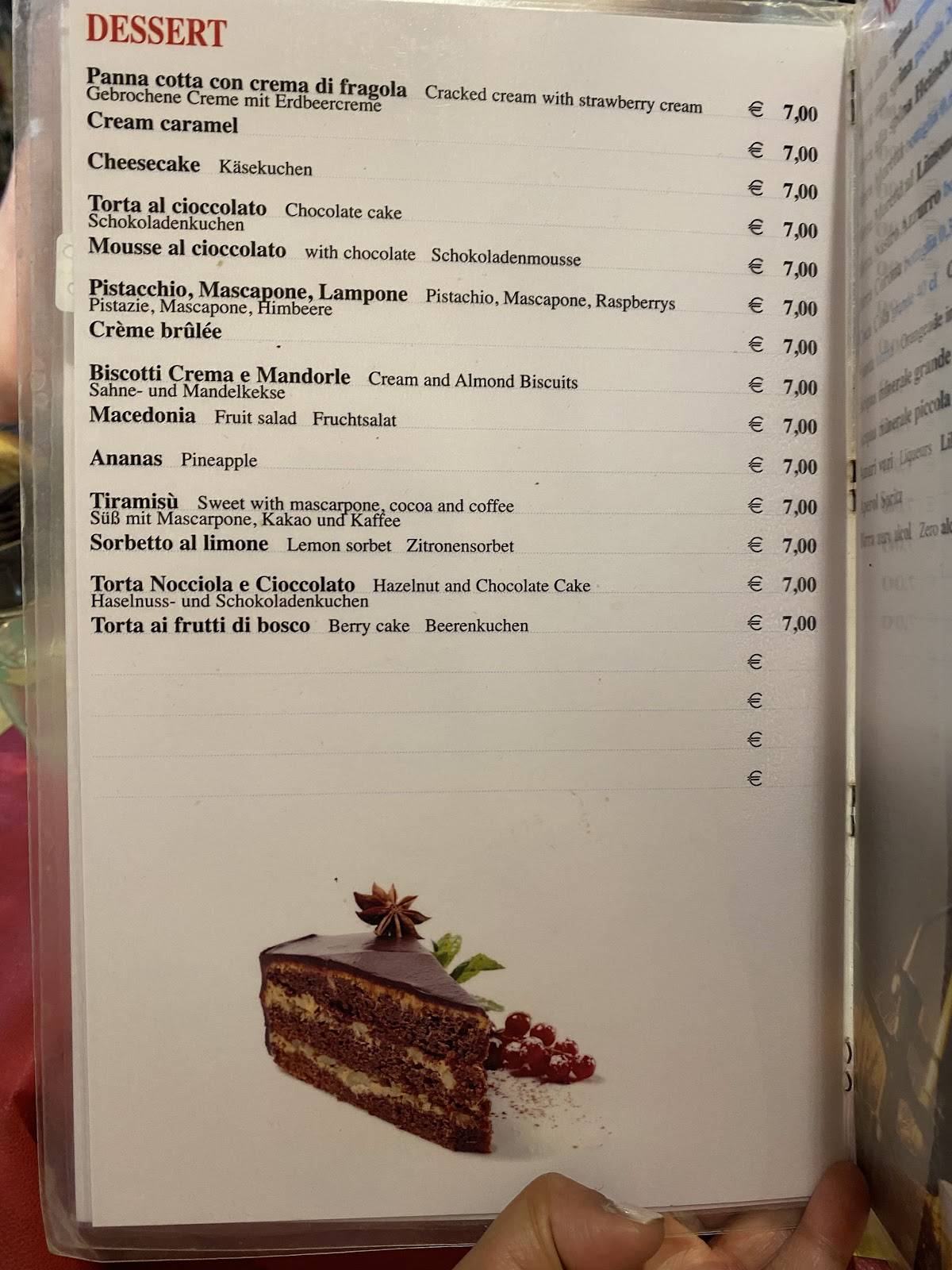 Menu di La Tavernetta 29 da Tony e Andrea 