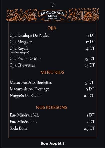 Menu de La cuchara