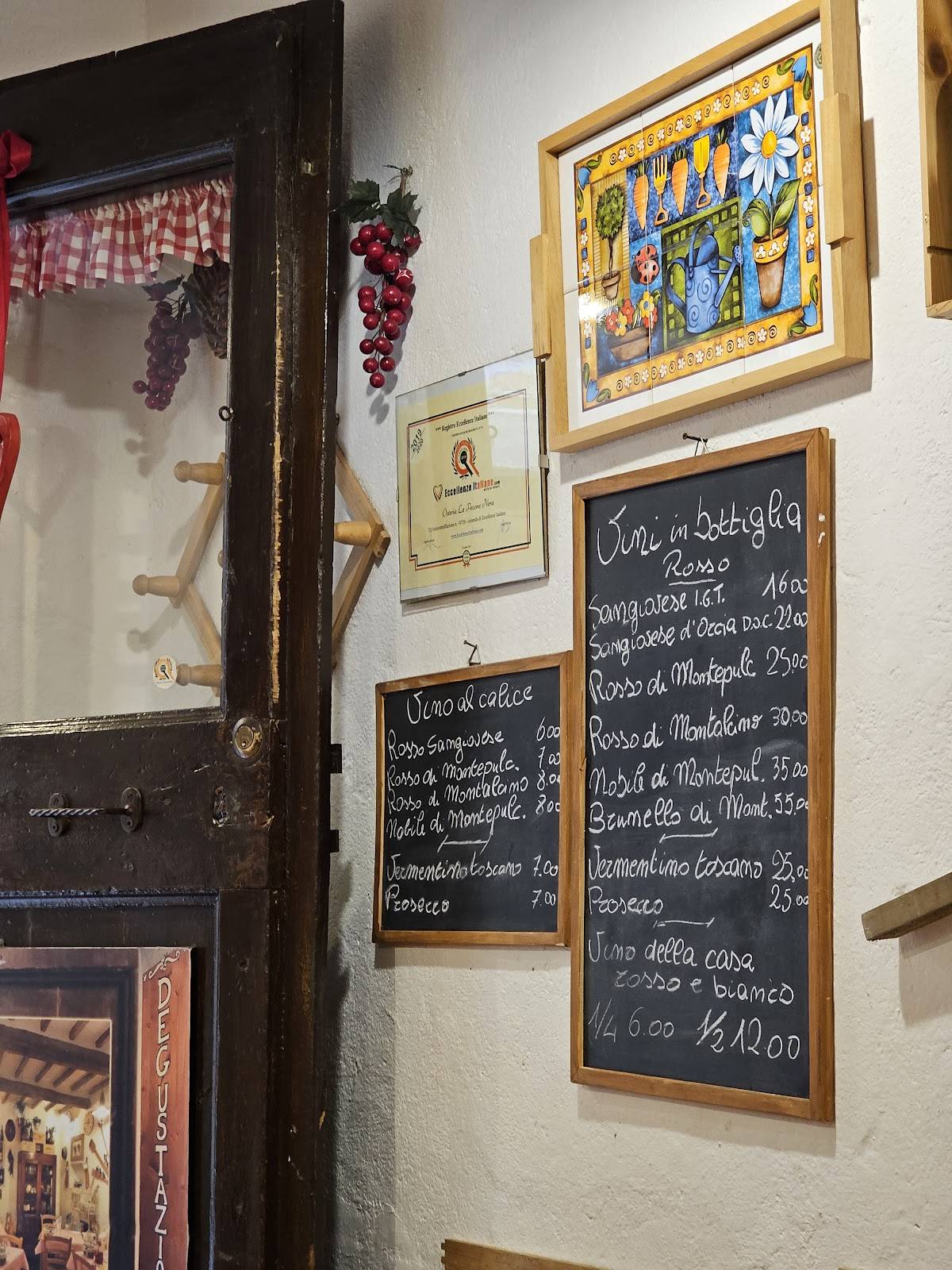 Menu di La pecora nera Bottega gastronomica osteria 