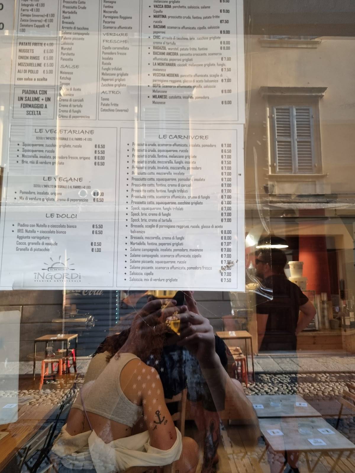 Menu di La piadineria di via gallucci 