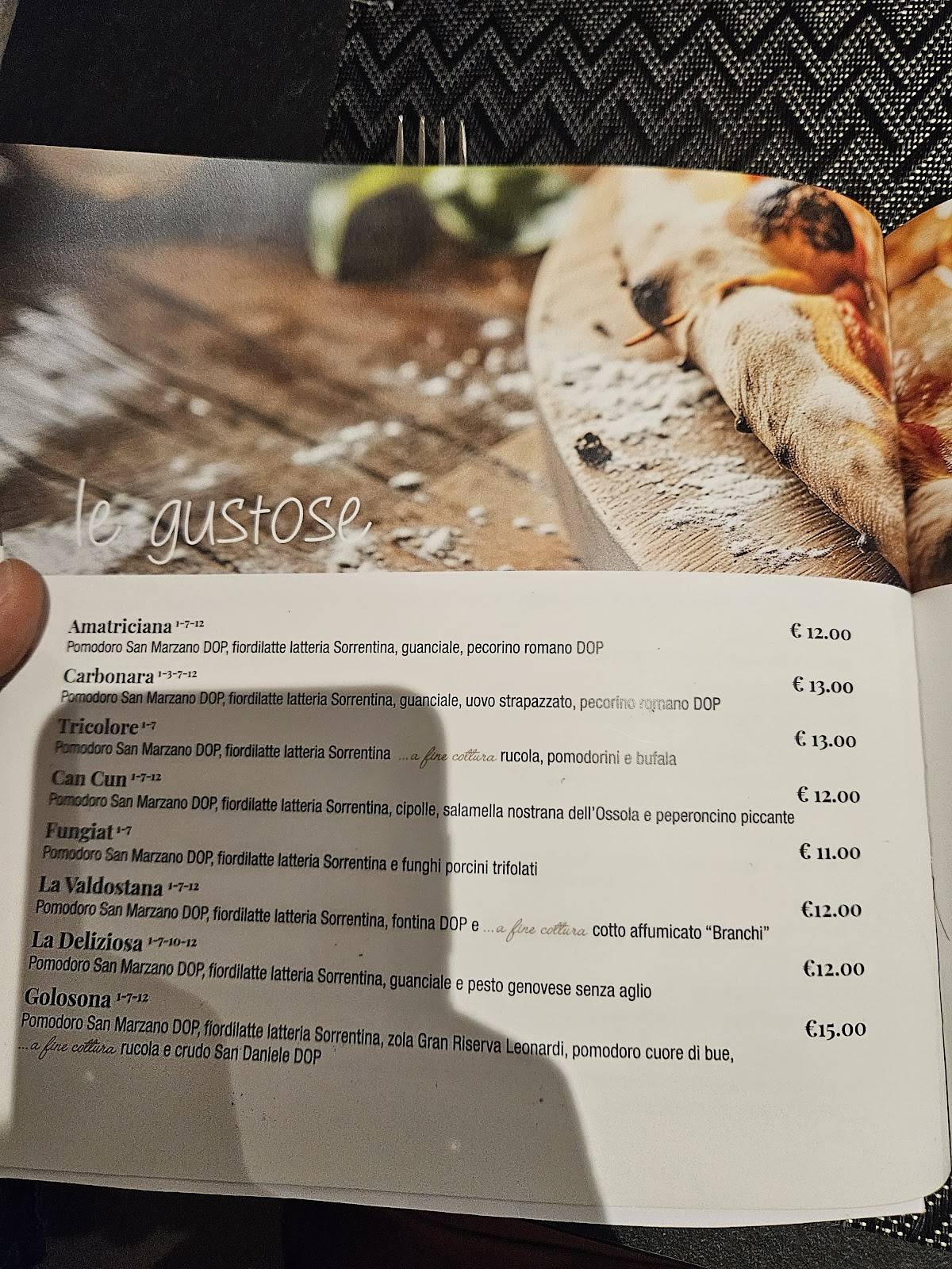 Menu di L'alchimista 