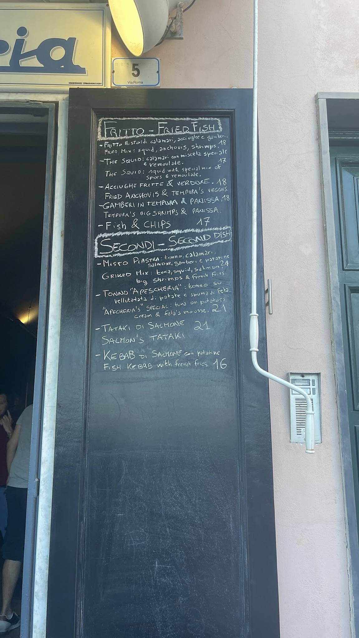 Menu di L'apescheria 