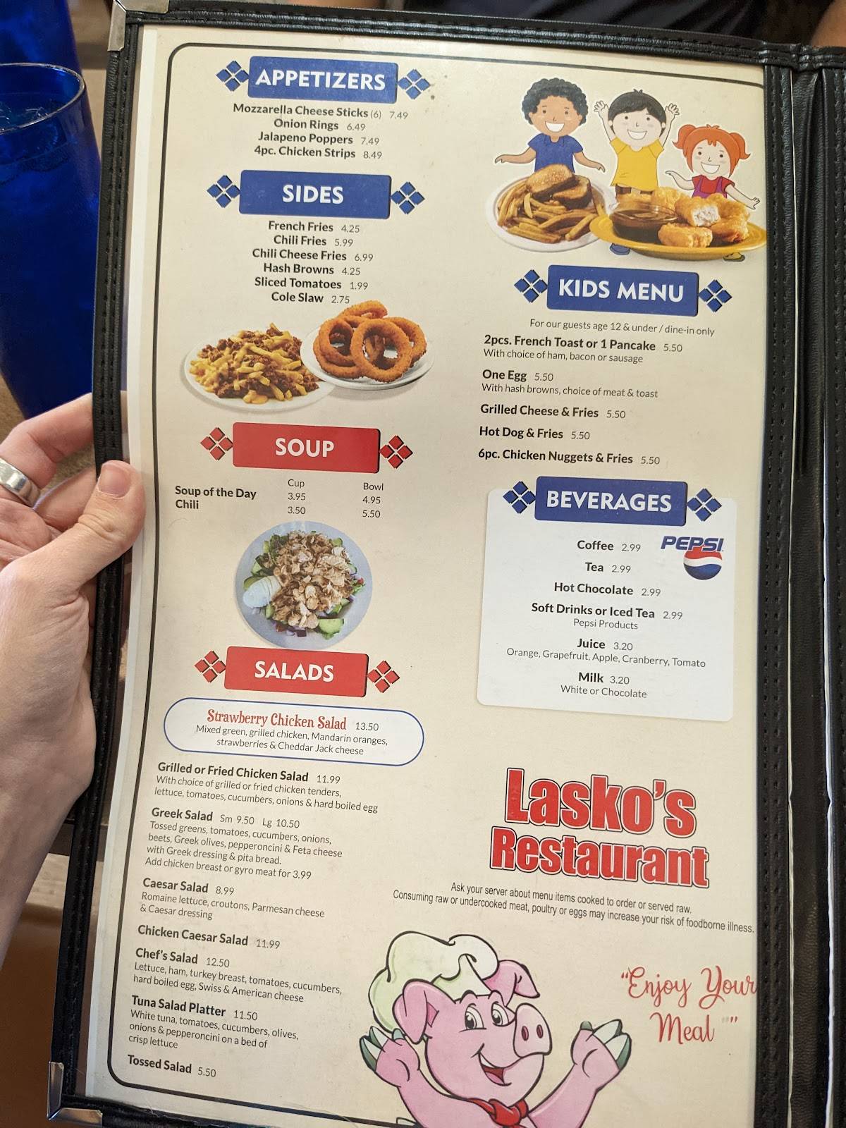 Menu At Laskos Restaurant Midland