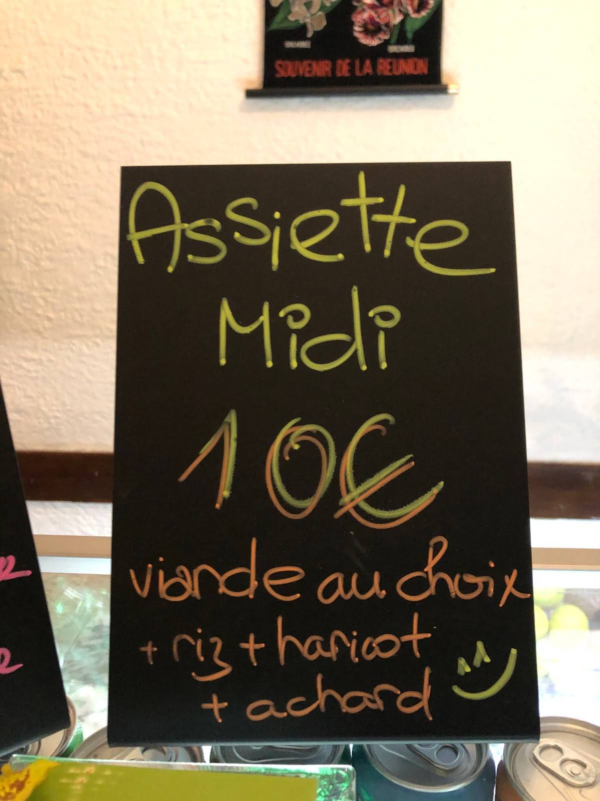 Menu de Le Barachois