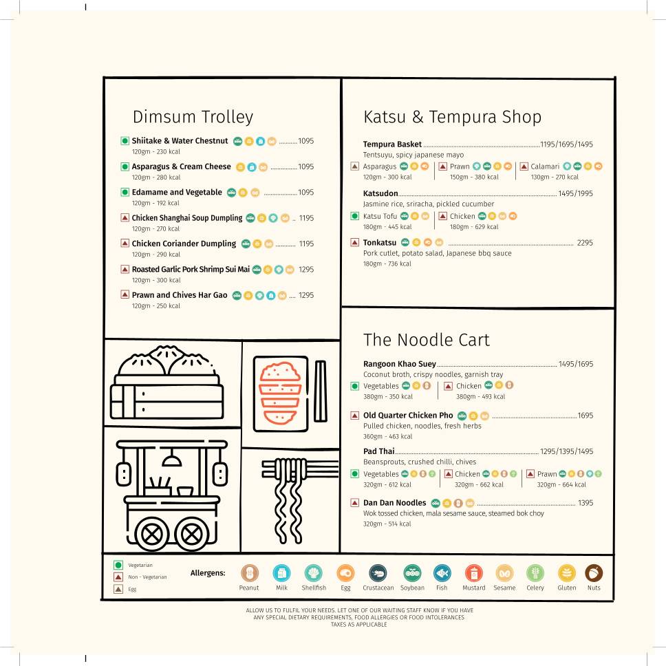Xo & Mi @ Le Belvedere menu