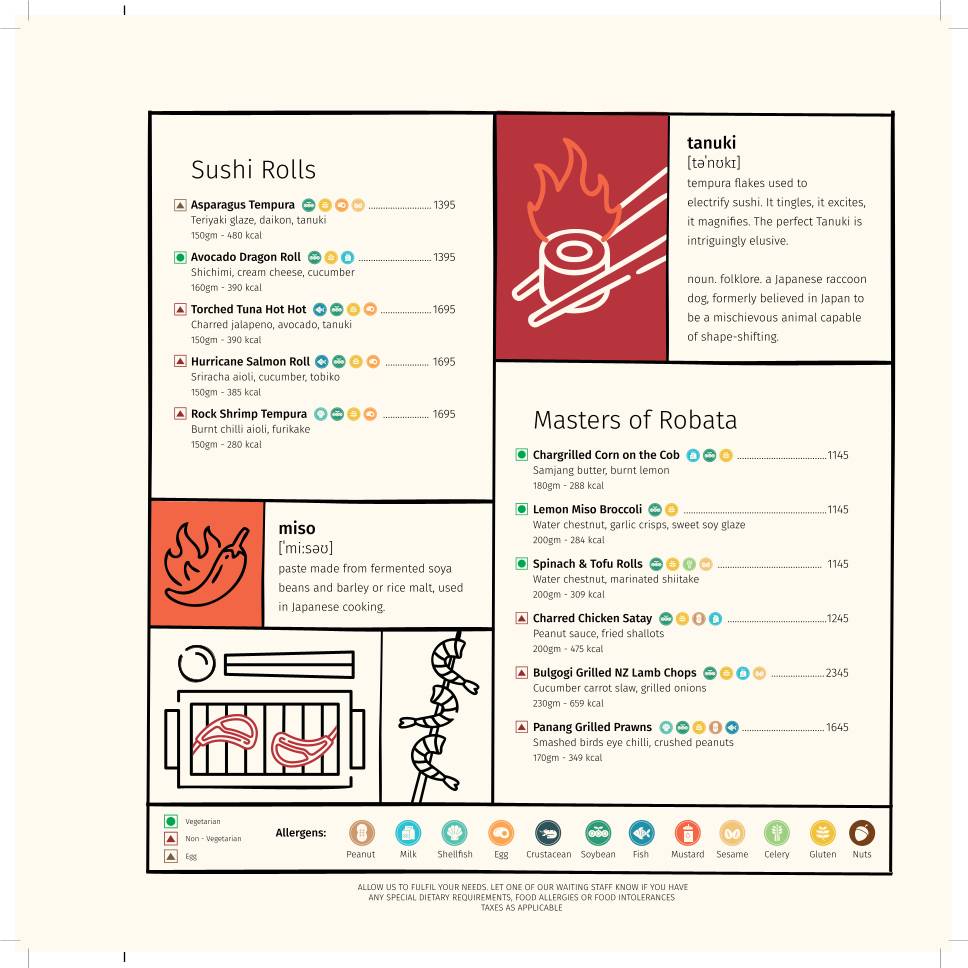 Xo & Mi @ Le Belvedere menu