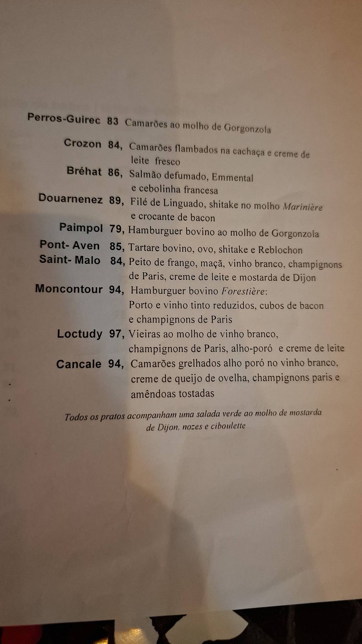 Le Blé Noir cardápio