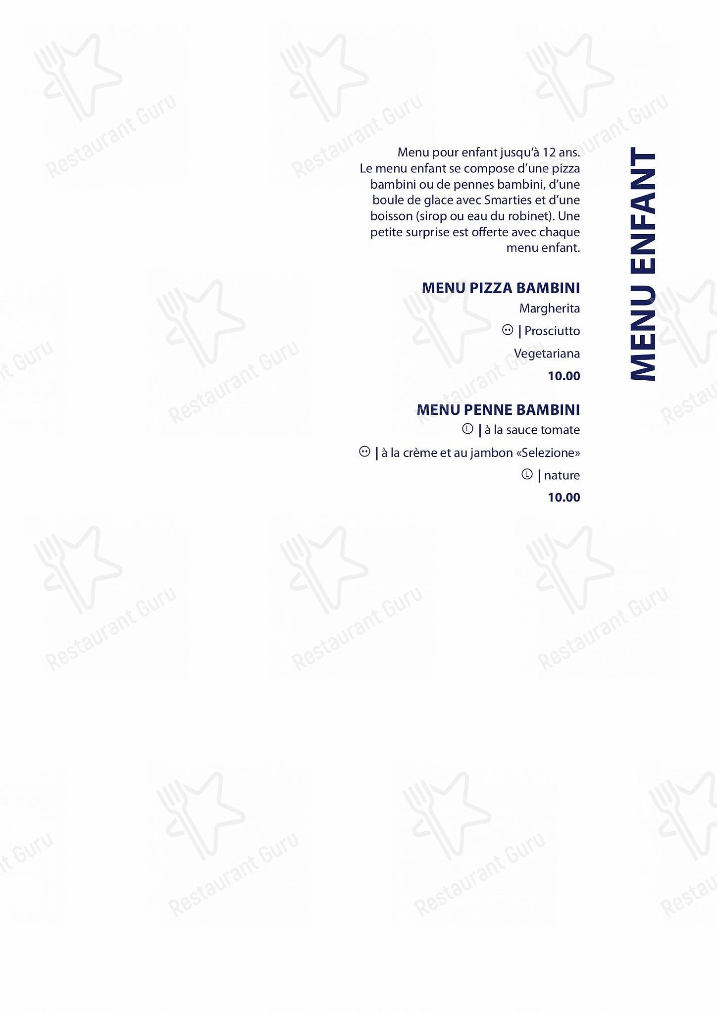 Restaurant Le Lacustre in Ginevra - Menu