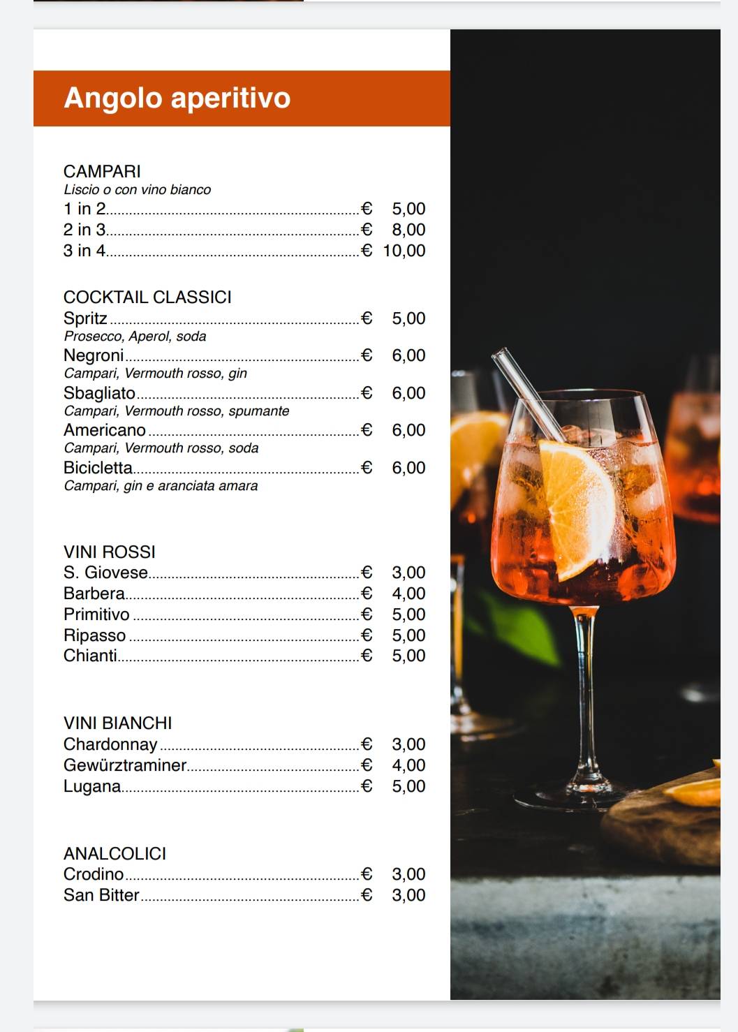 Menu di Legend's Pub 