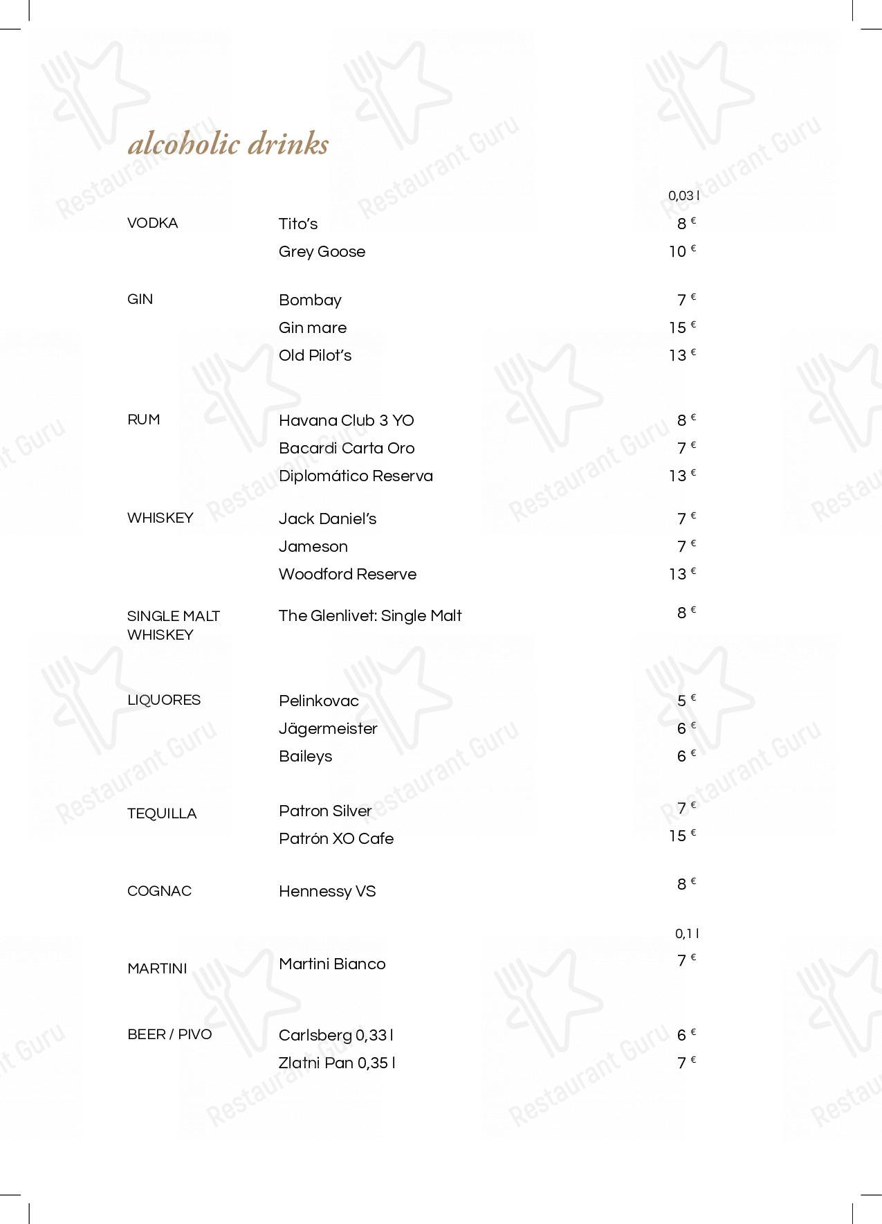 Menu di Leporini Restaurant