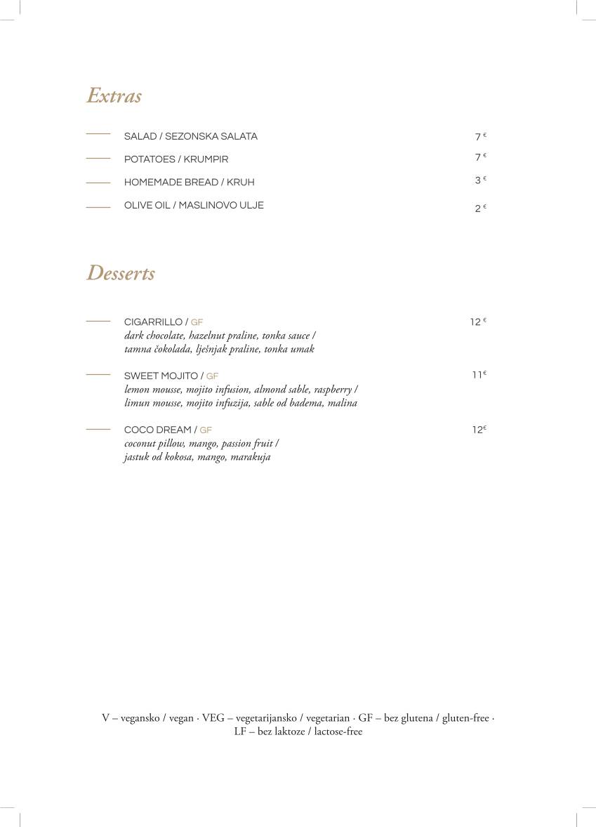 Menu di Leporini Restaurant 