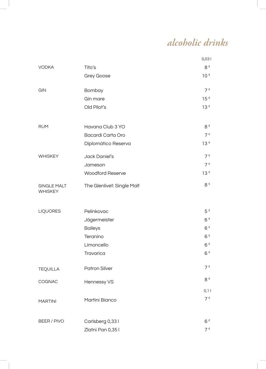 Menu di Leporini Restaurant 