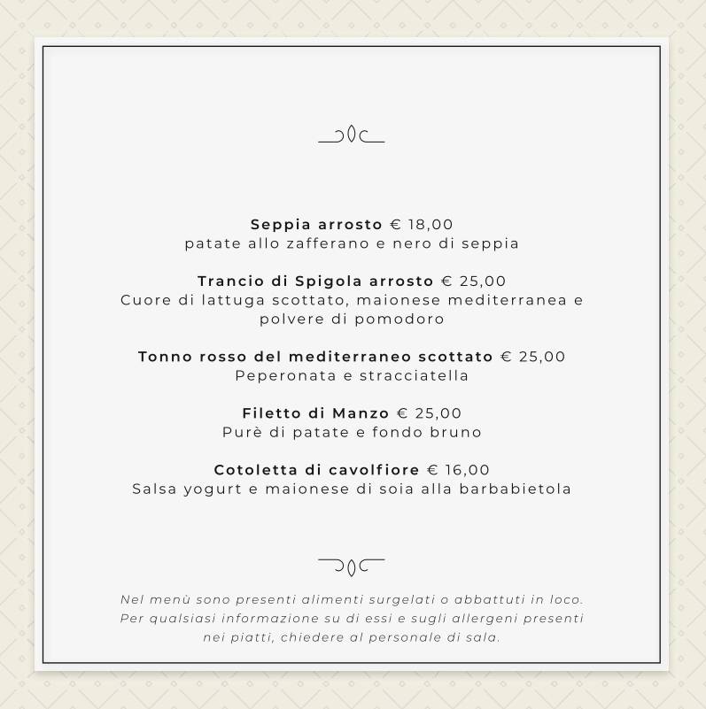 Menu di Luna Restaurant Licata 