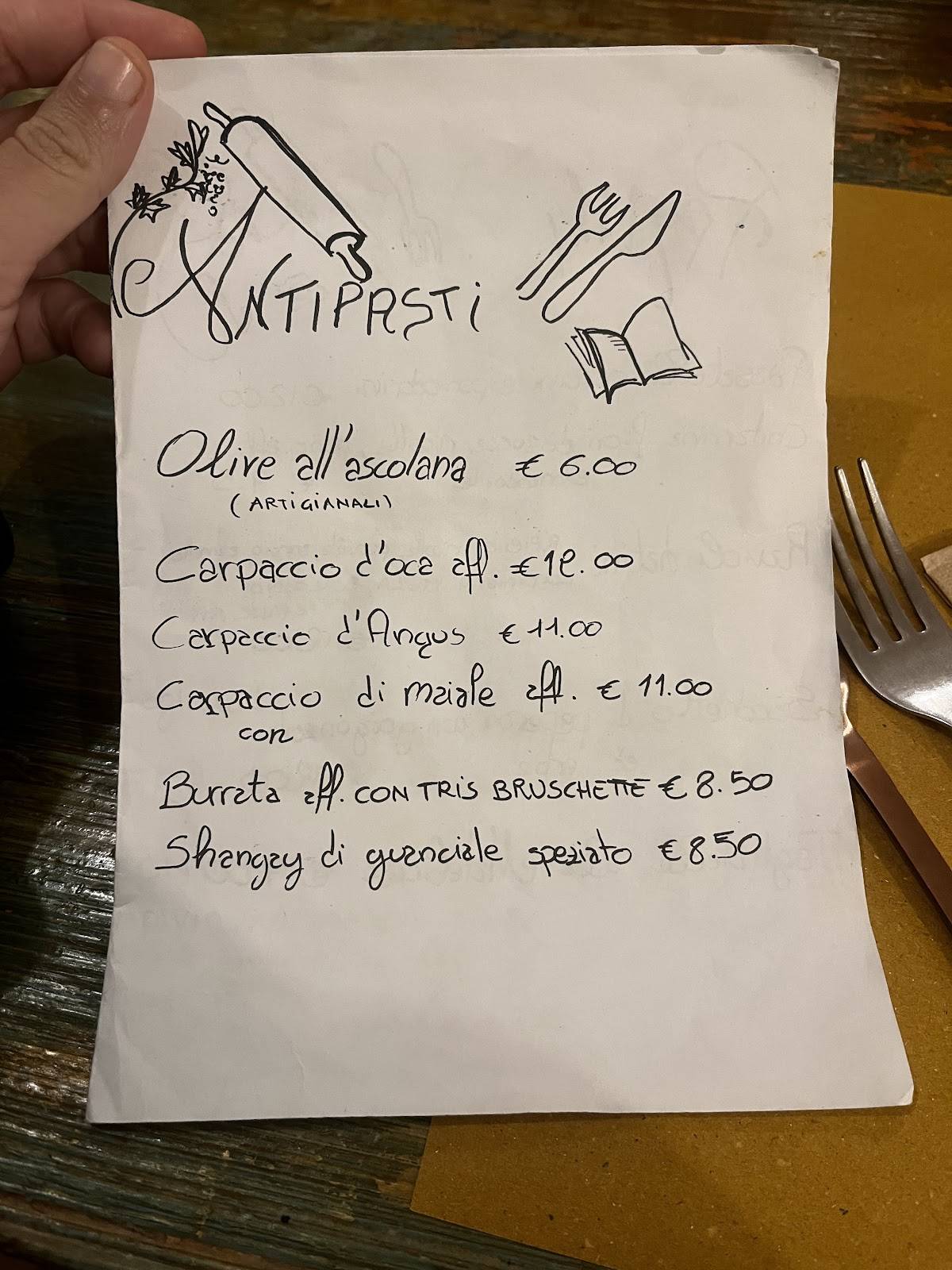 Menu di Lìntulì Làpperlà 