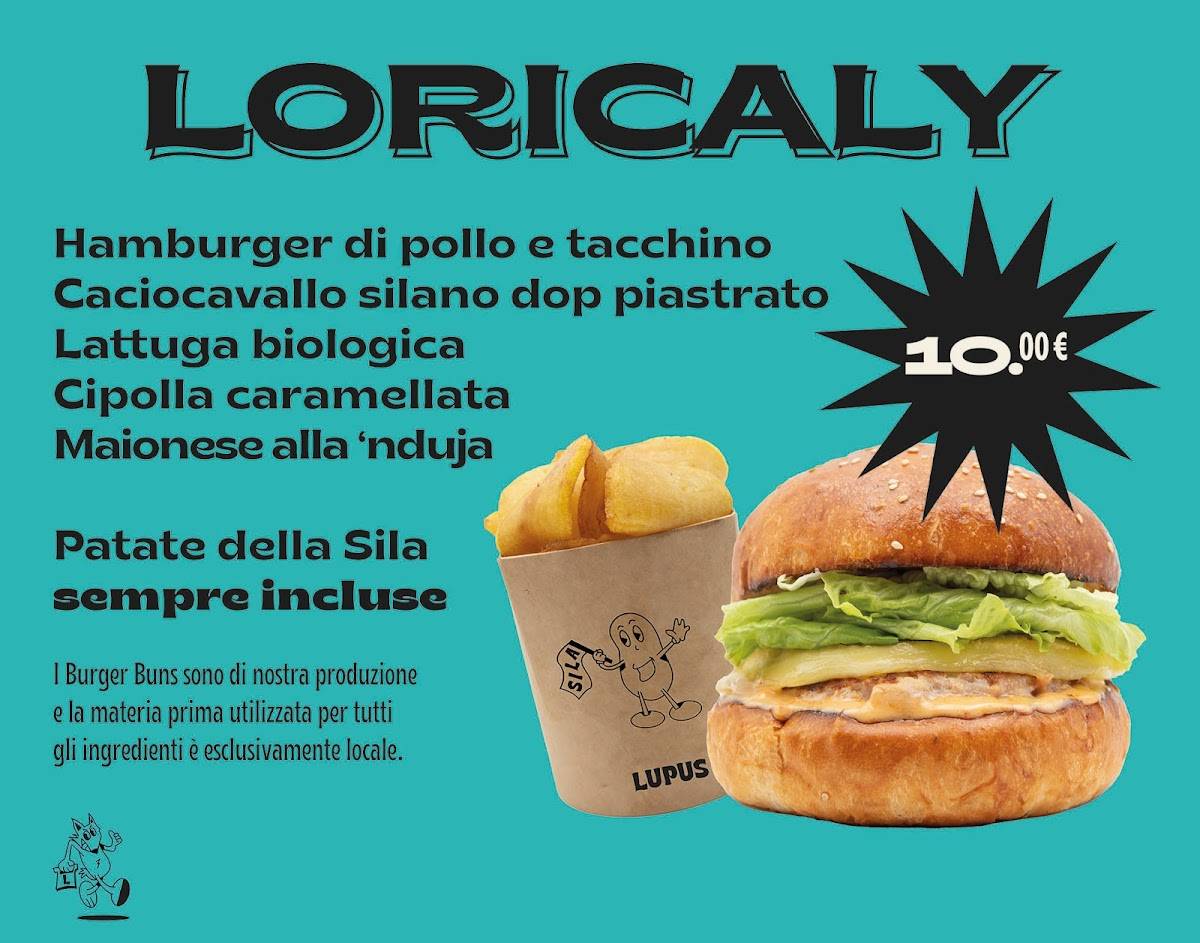 Menu di Lupus - Il panino di Loricaly 