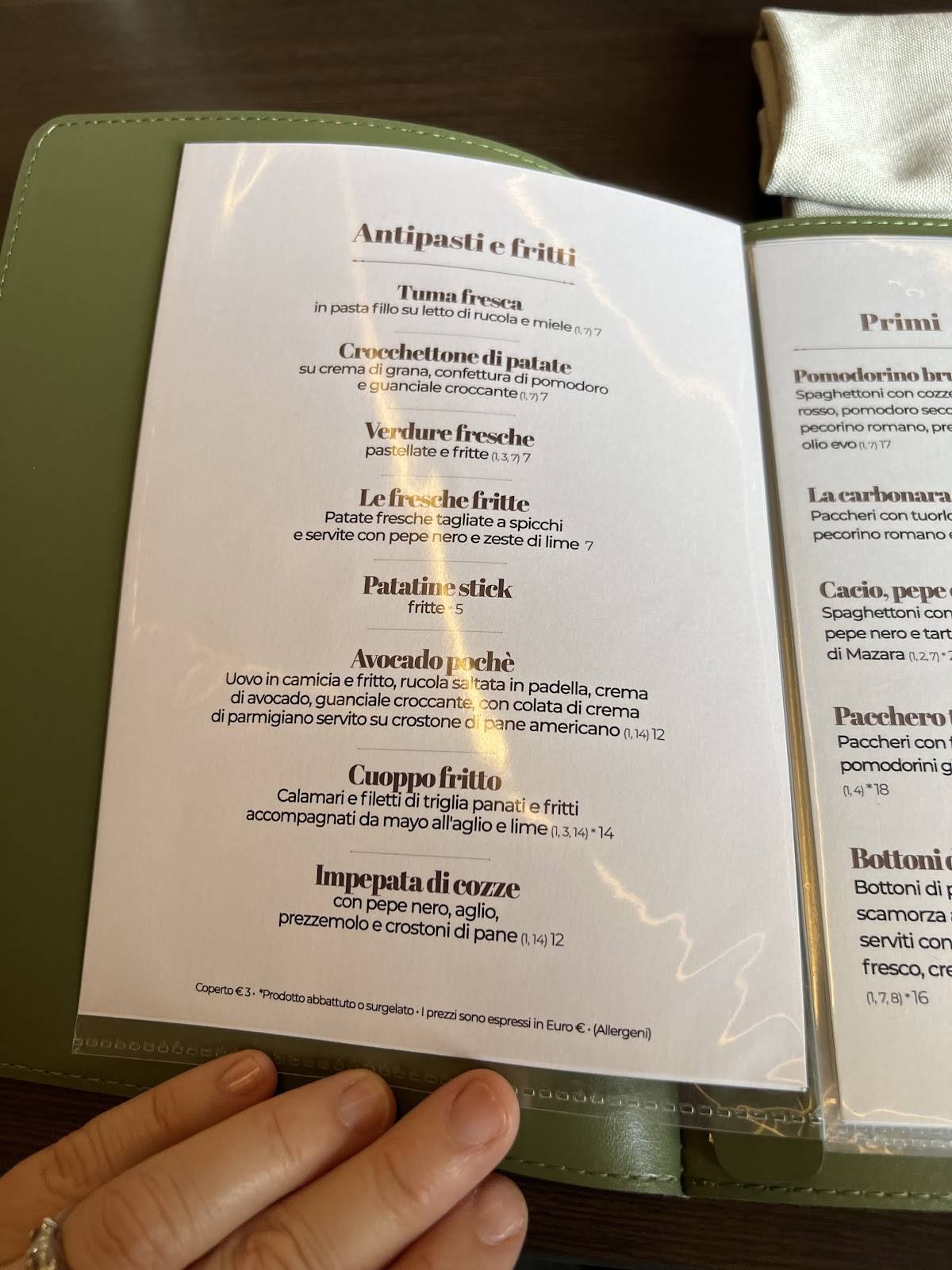 Menu di L'orso In Duomo 
