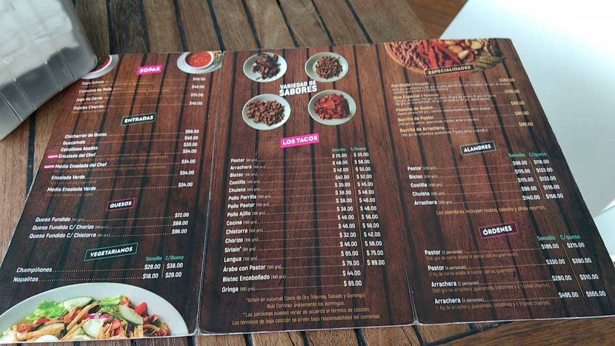 Carta del restaurante Los Giros Ruiz Cortines, Veracruz, Ruiz Cortines