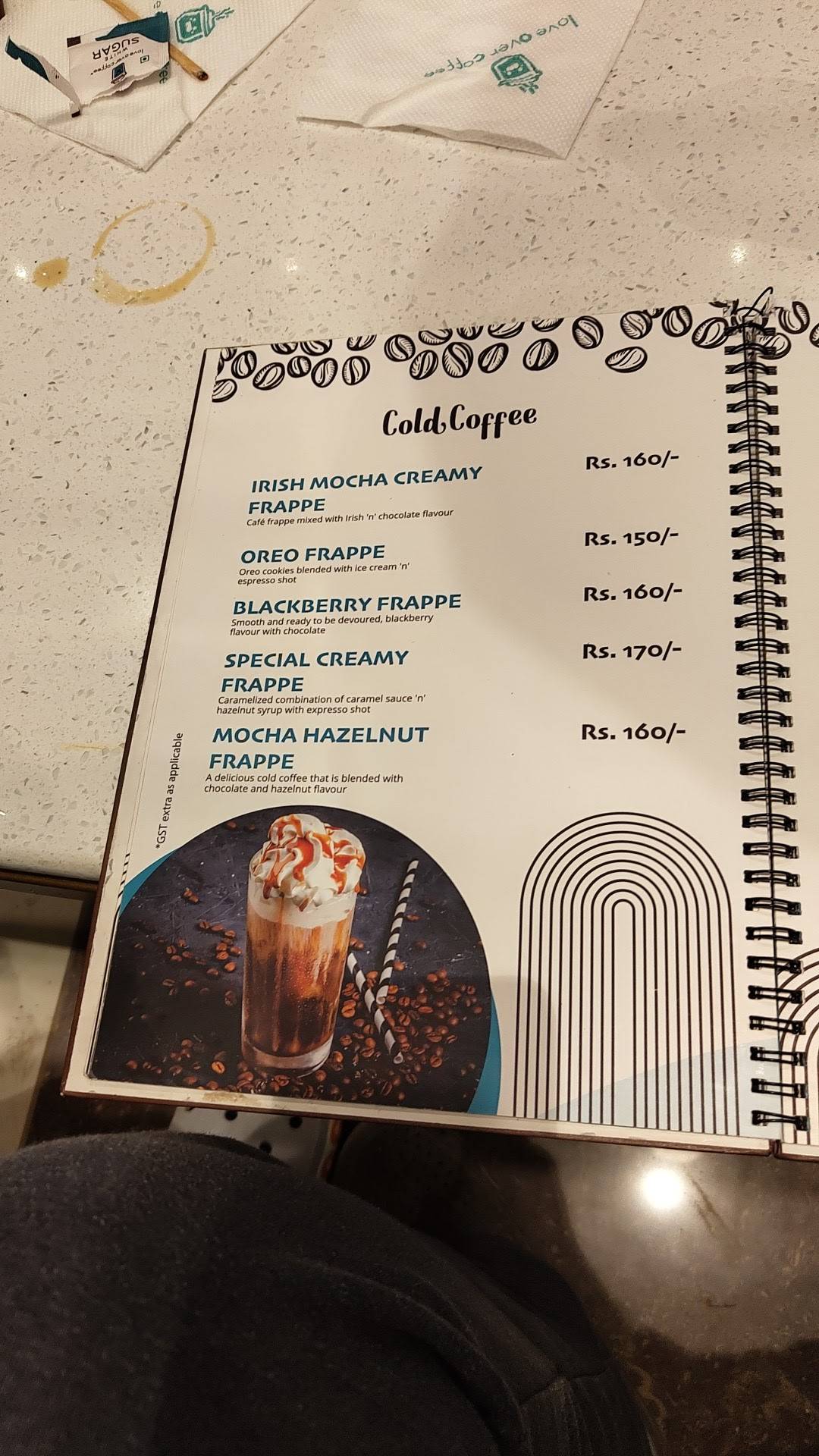 Love Over Coffee Bikaner menu