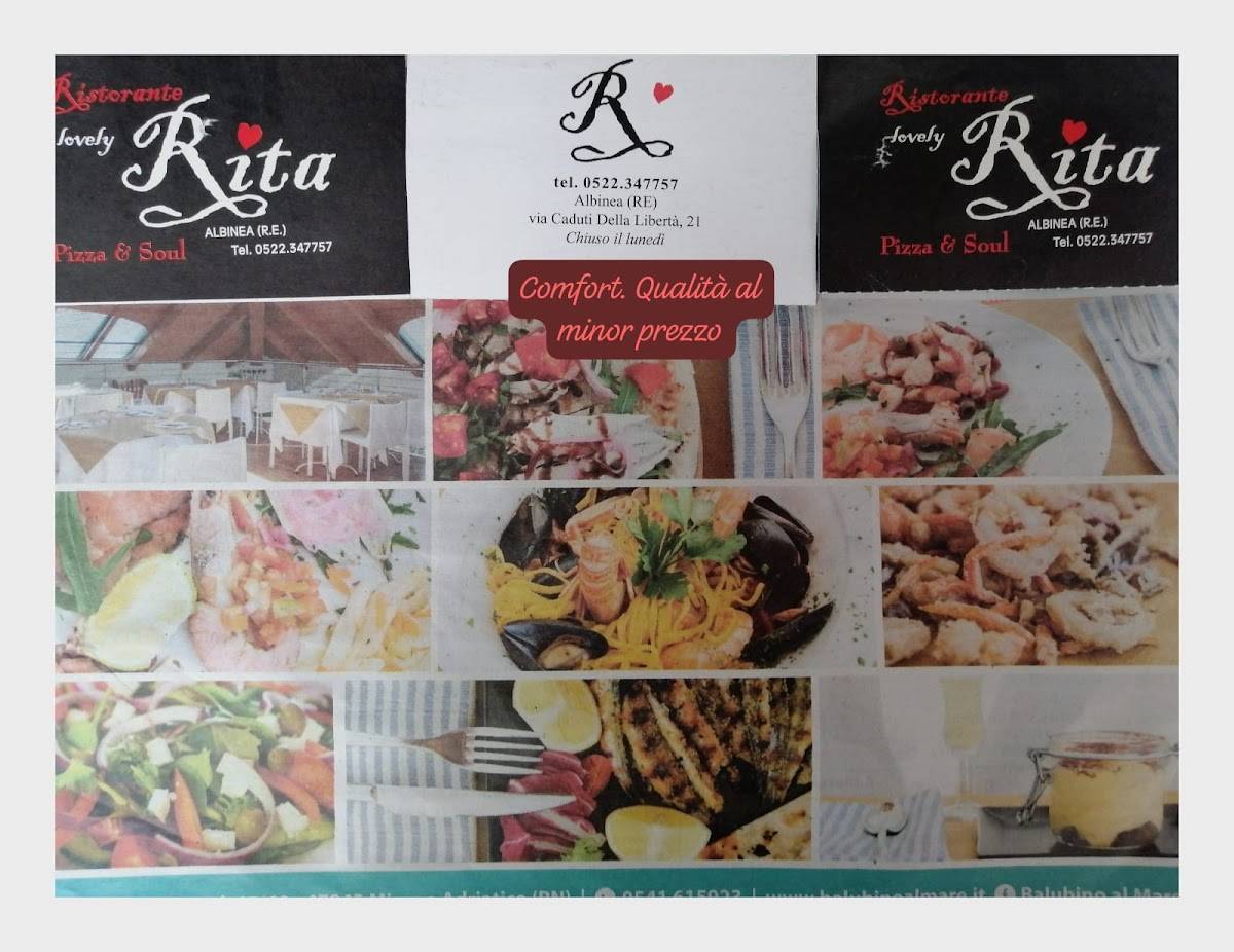 Menu di Lovely Rita Pizza&Soul 