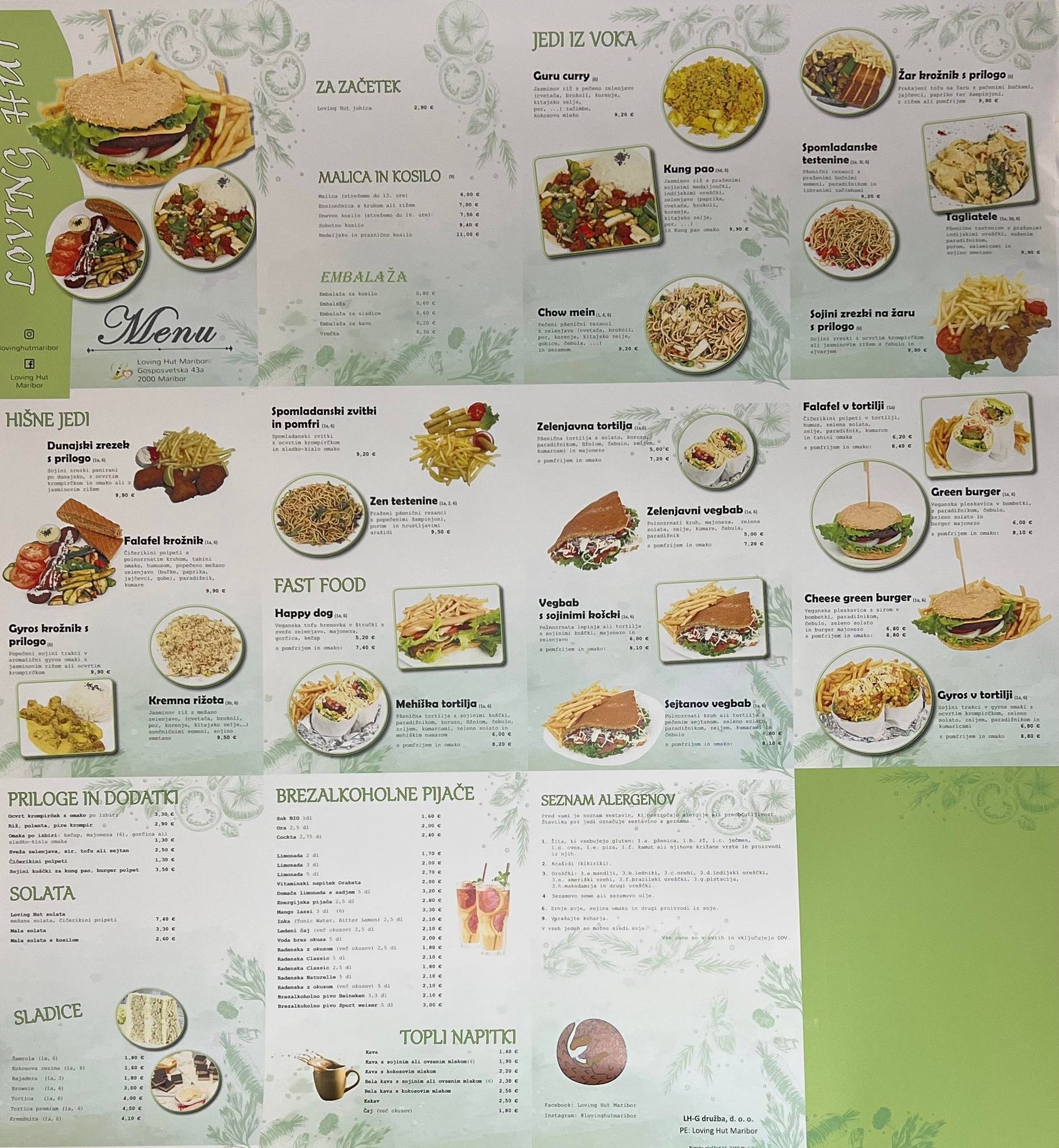 Menu di Loving Hut 