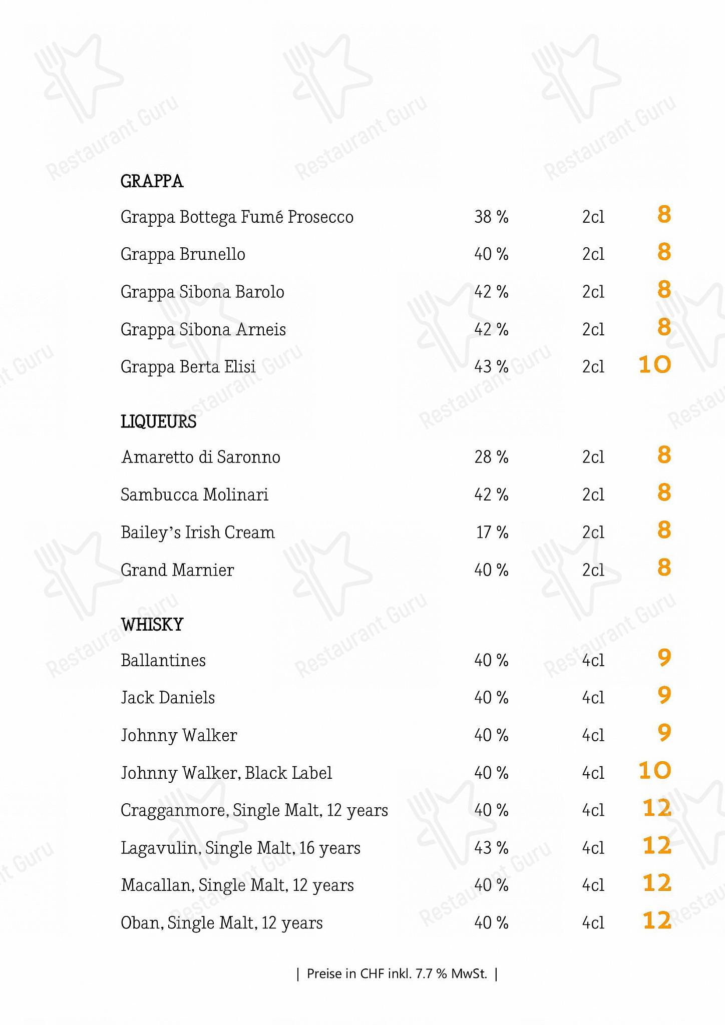 Коктейльная карта per Löwen in Soletta