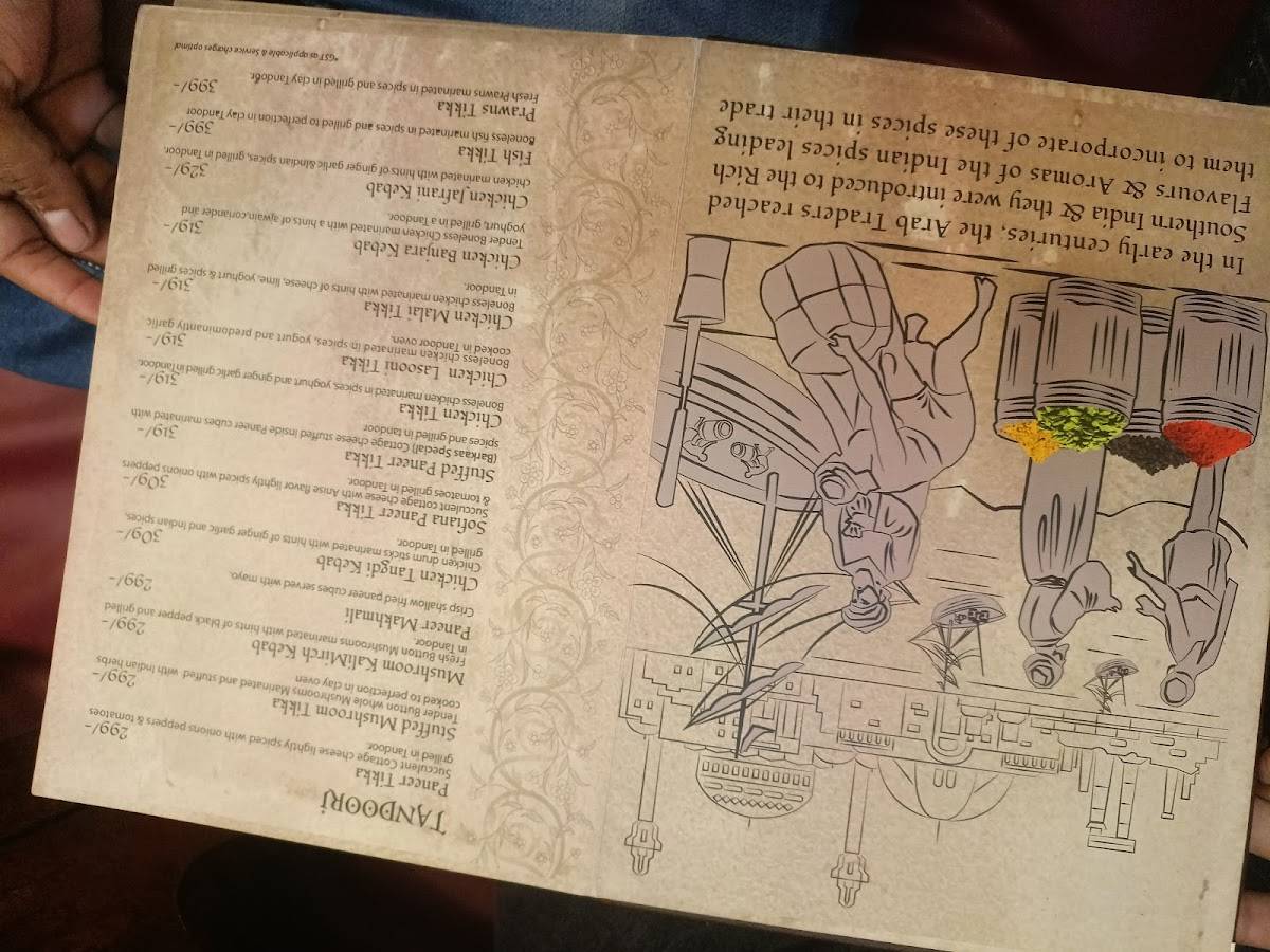 Barkaas Indo-Arabic Restaurant menu