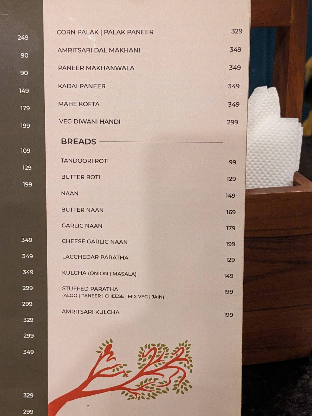 MAHÈ Global Kitchen menu