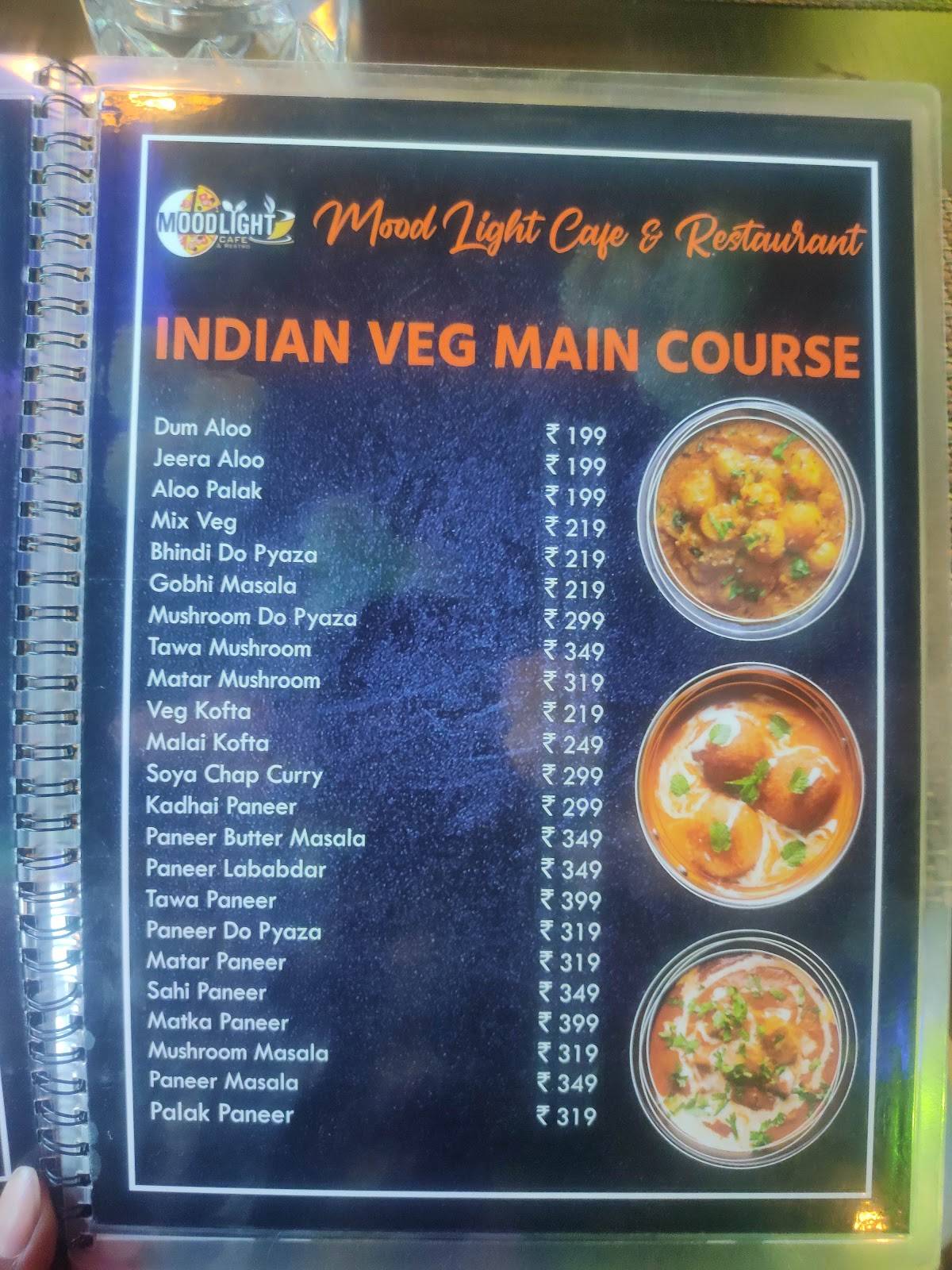 MOOD LIGHT CAFE menu