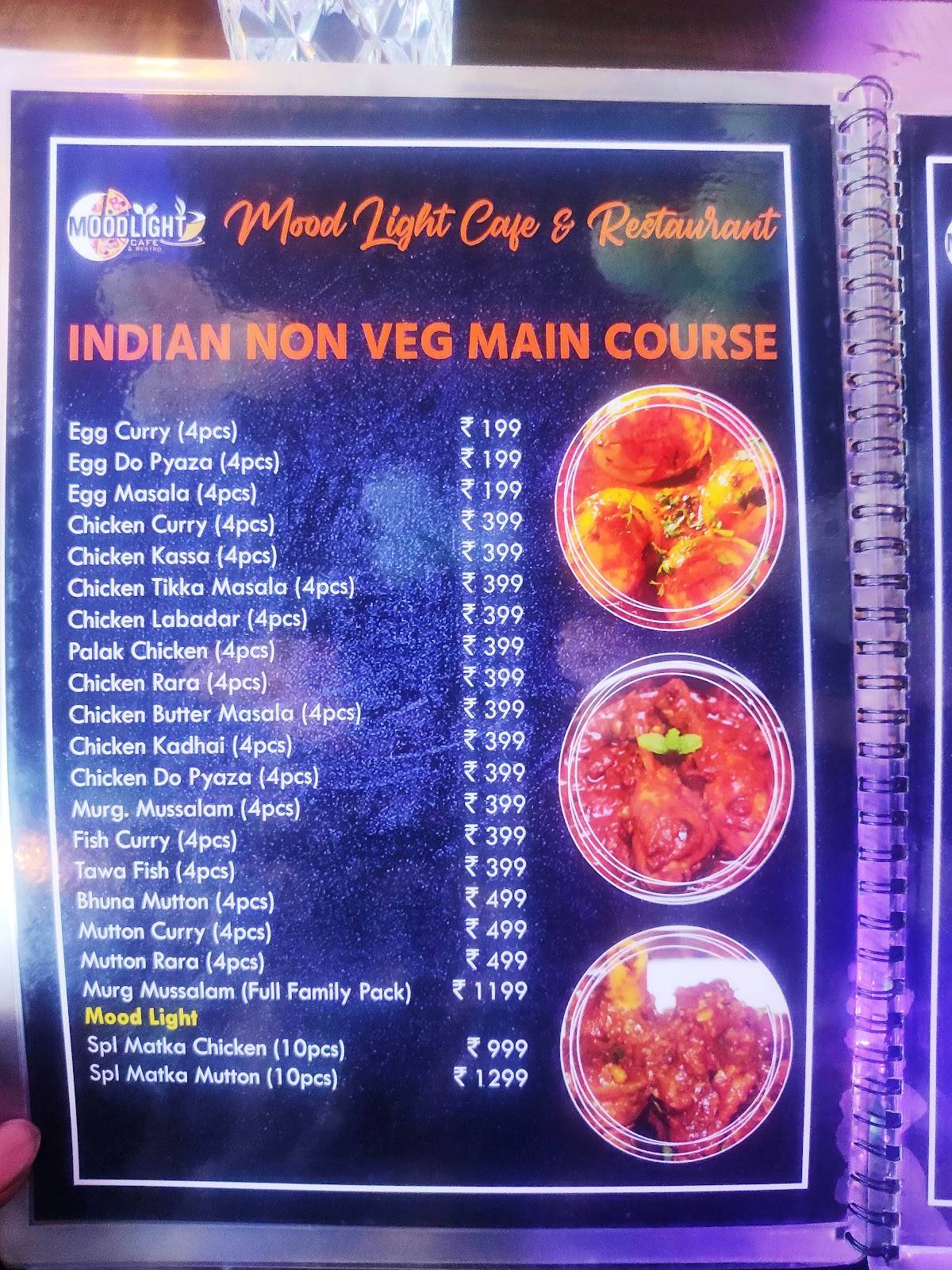 MOOD LIGHT CAFE menu