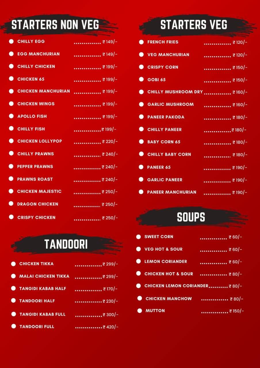 Maawa Mandi & 11 Biryani's menu