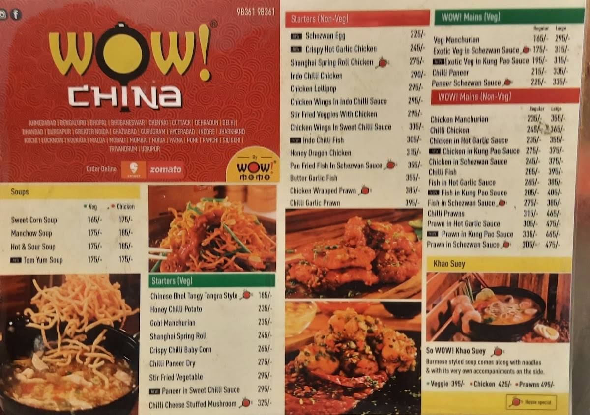 Wow! Momo menu