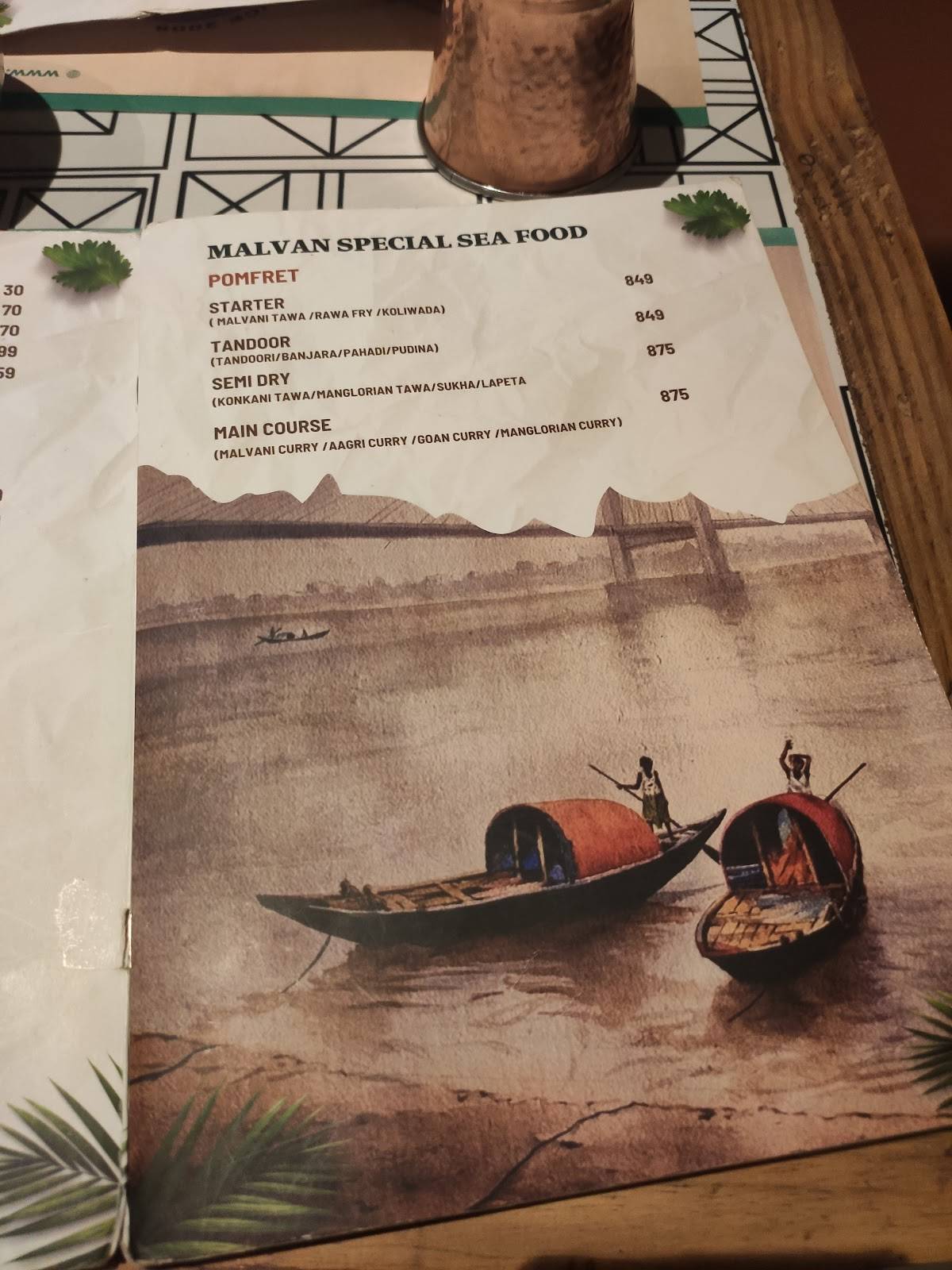 Malvan Tadka menu