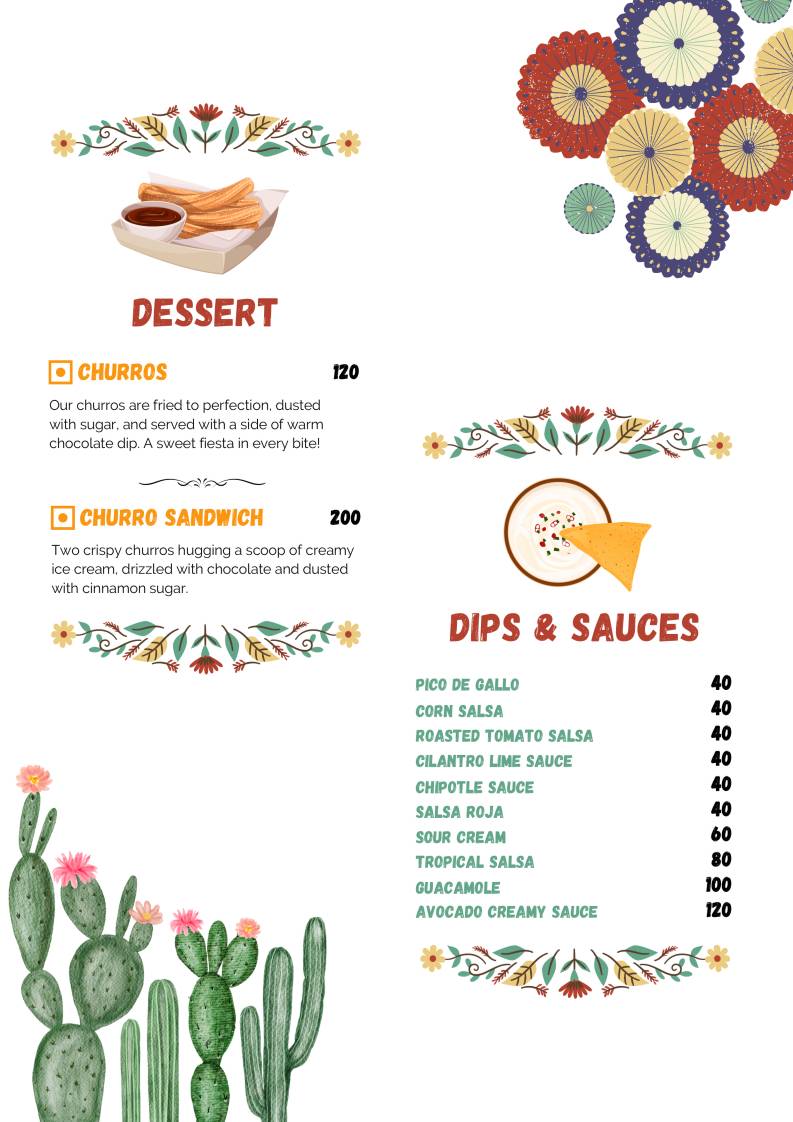 Mamma Taco - Jaipur's First Authentic Mexican Restaurant menu